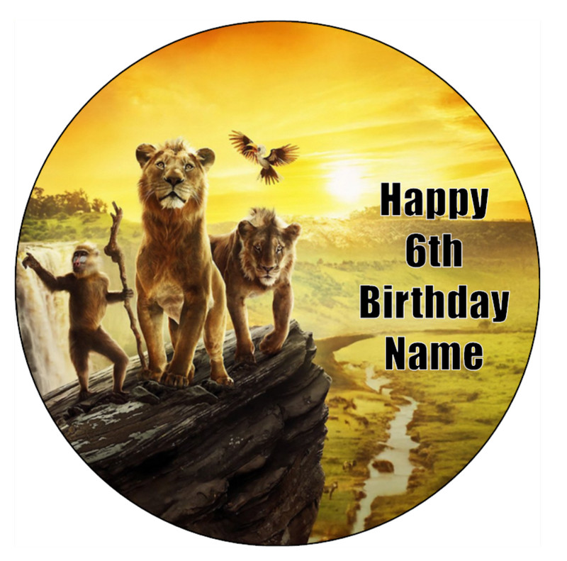 Mufasa Lion King Cake & Cupcake Toppers – Edible Icing Jungle Decorations gallery