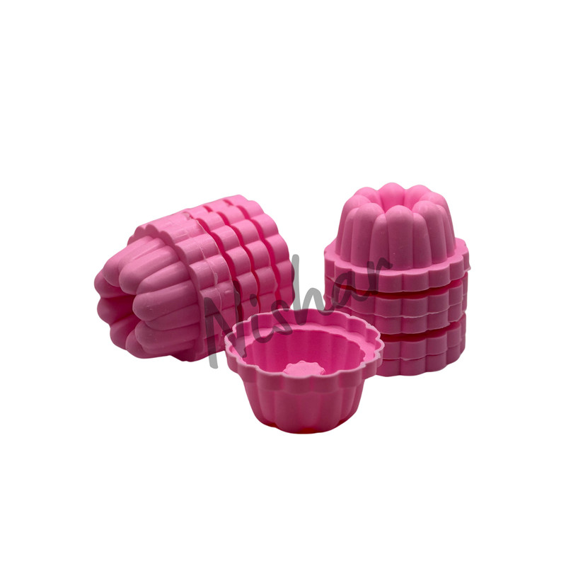 Puto Molds Pichi pichi Kutsinta Cups Dessert 12 PIECES 7cm diameter Pink Color