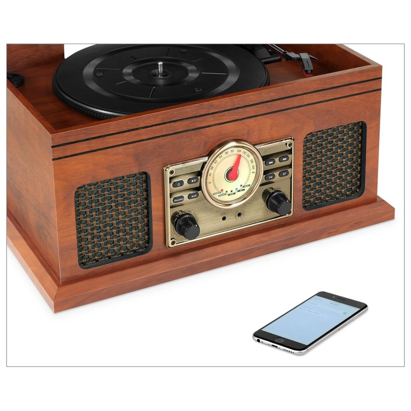 Victrola Vta-250B-Mah 4-In-1 Nostalgic Bluetooth Record Player 3-Speed gallery