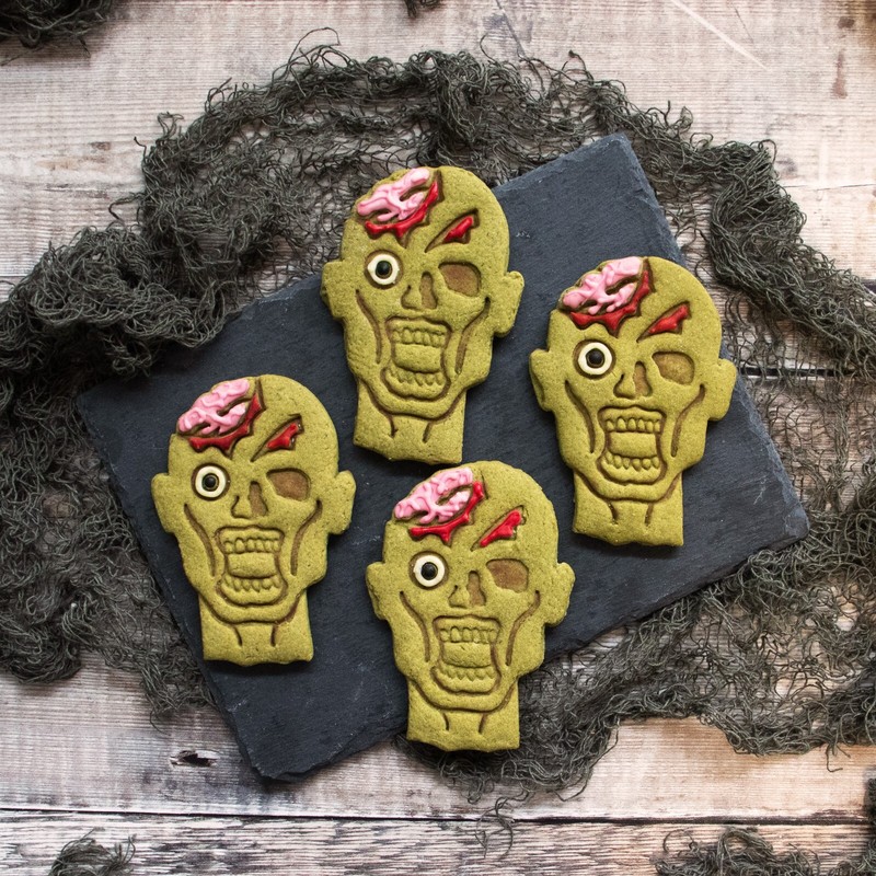 Zombie Head Cookie Cutter - apocalypse Halloween gothic spooky apocalyptic dead gallery
