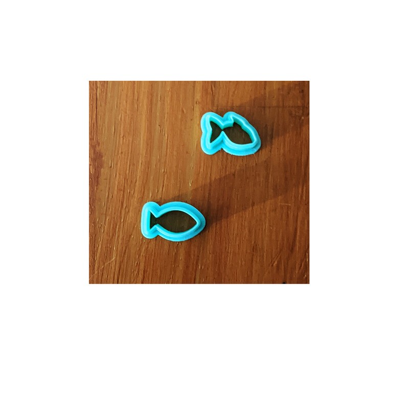 Fish Cutters, Polymer Clay, Cookie, Fondant, Cutting Tools, 2 Cutter Options gallery