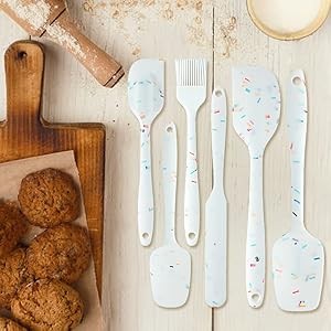 king Silicone Spatula Set 6 Piece Heat Resistant Rubber Spatulas Set gallery