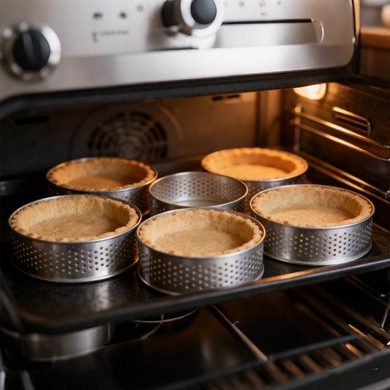 12pcs Stainless Steel Round Tart Rings – Perforated Molds For Mousses