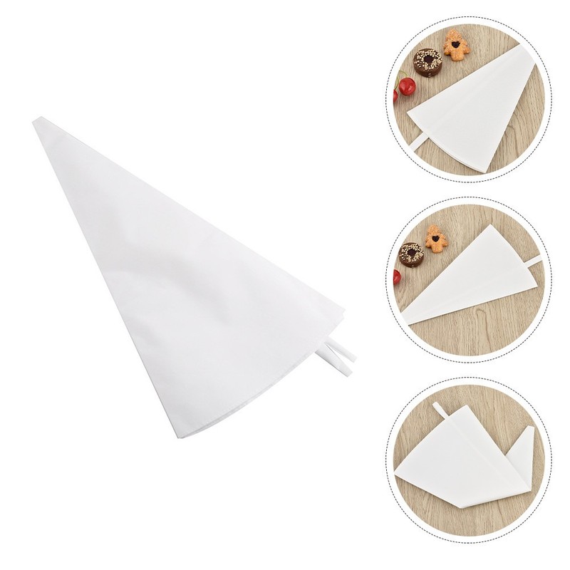 3Pcs Practical Reusable Pastry Bags Cotton Canvas for Frosting and Decorating gallery