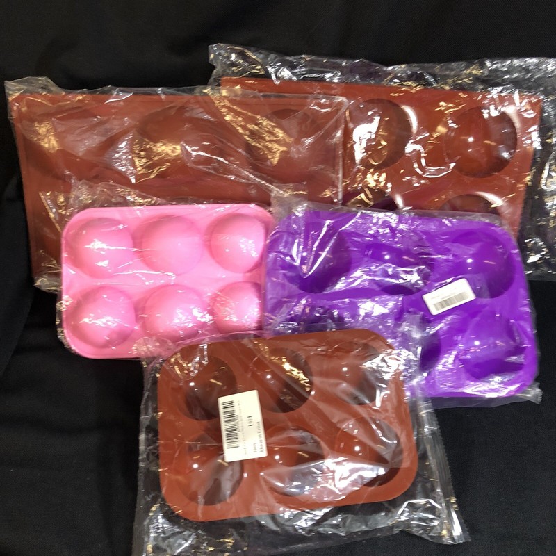 Brand New 13 Sheets of Silicone Molds For Hot Chocolate Bombs 2 and 2.5 Inch @55