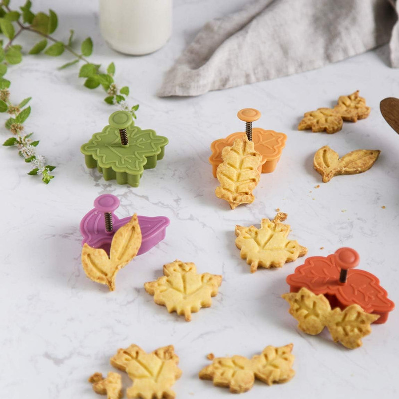 Yunko Cake Leaves Baking Pie Crust Cookie Cutters Set of 4 gallery