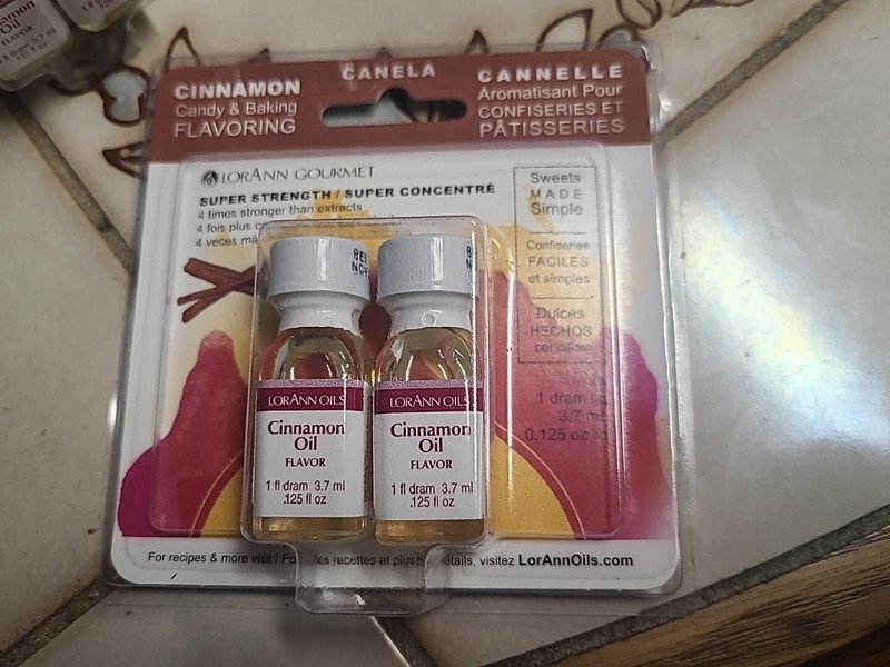 LorAnn Gourmet Candy & Baking Cinnamon Oil Flavoring Lot of 2 = 4-1 fl bottles gallery