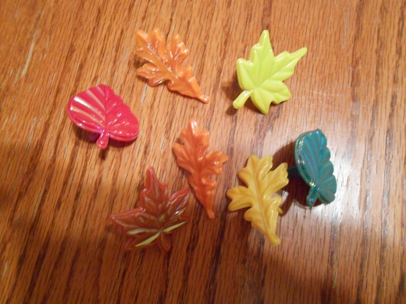 Fall Leaves Cupcake/Cake Decopics Decorations – Set of Seven