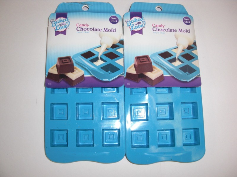 Baked With Love Square Chocolate Candy Mold Nonstick 15 Square Molds MAKE OFFER