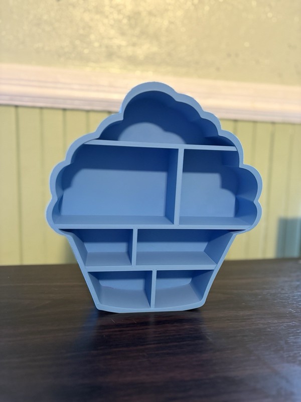 Cupcake Shelf Display – 3D Printed Organizer Stand gallery