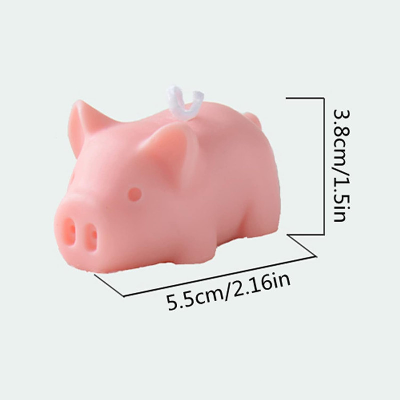 Small Cute Pig Candle Silicone Mold Fondant Chocolate Candy Cake Baking Mold Soa gallery