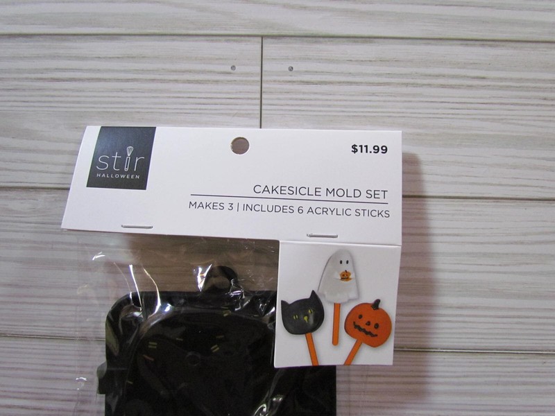 Stir Halloween Cake Pop Cakesicle Mold Set Cat, Pumpkin Ghost 3 cavities gallery