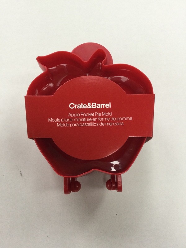 Crate&Barrel Apple Shape Pocket Pie Mold Red, New