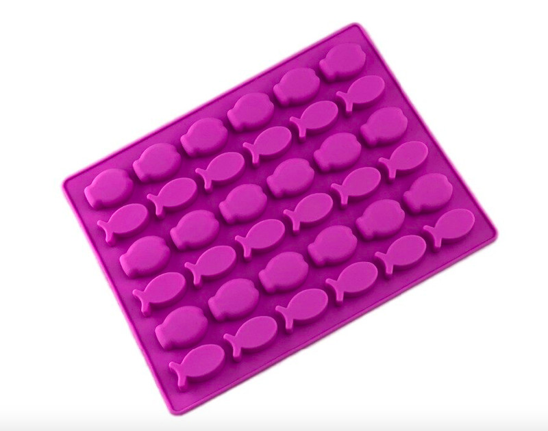 FISH VARIETY MOLD, 36 Cavity Silicone Candy Mold, Gummies Mold, Baking Tools,
