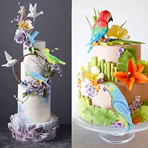 Parrot Bird Silicone Molds Fondant Candy Mold For Cake Decorating Style C gallery