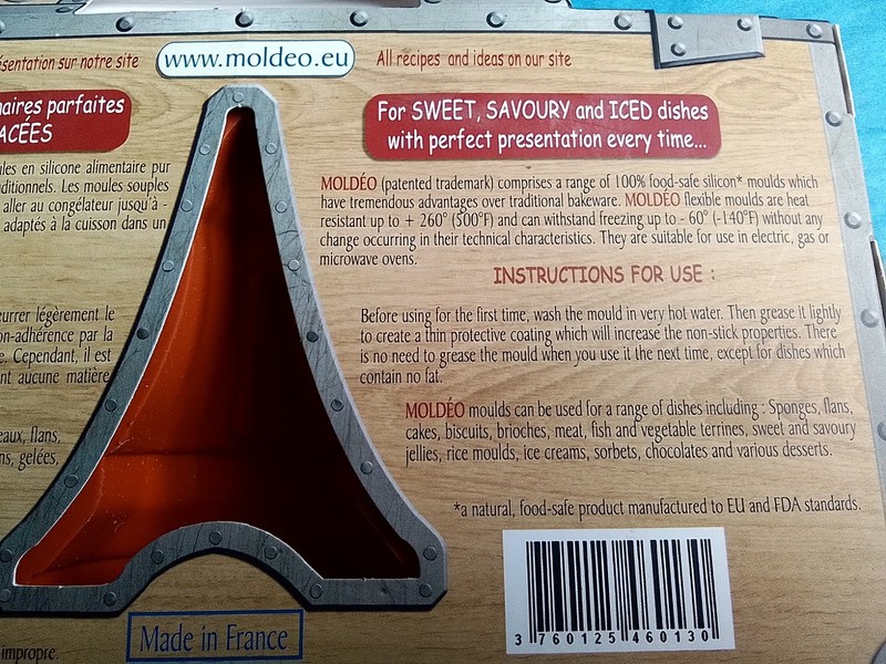 3 Sets Moldéo Silicone Cake Molds, Eiffel Tower Fleur-de-lis, France, Unused IOB gallery
