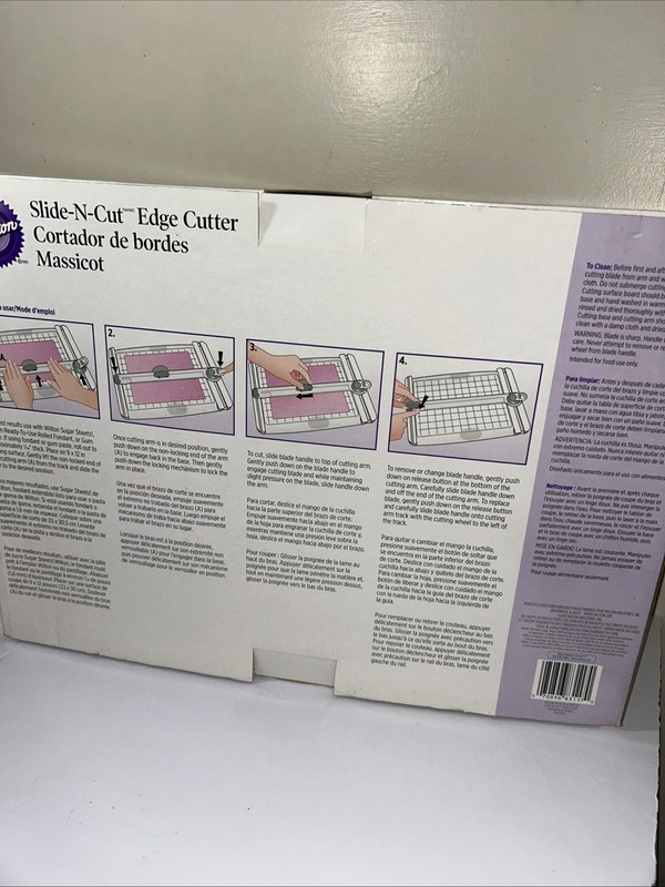 Wilton Slide-N-Cut Edge Cutter Icing Sheets Cutter New 9A gallery