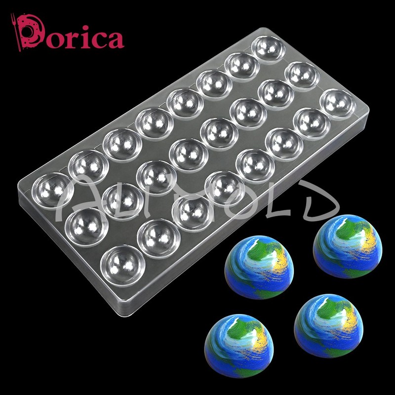 Hemispheric Chocolate Mold Plastic Candy Mould DIY Bonbons Buttercream gallery