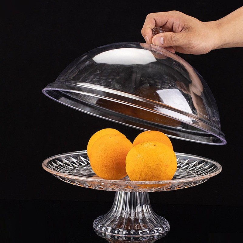 Cake Tray with Lid Cake Tray Portable Dustproof Cake Stand A K4X97129 gallery