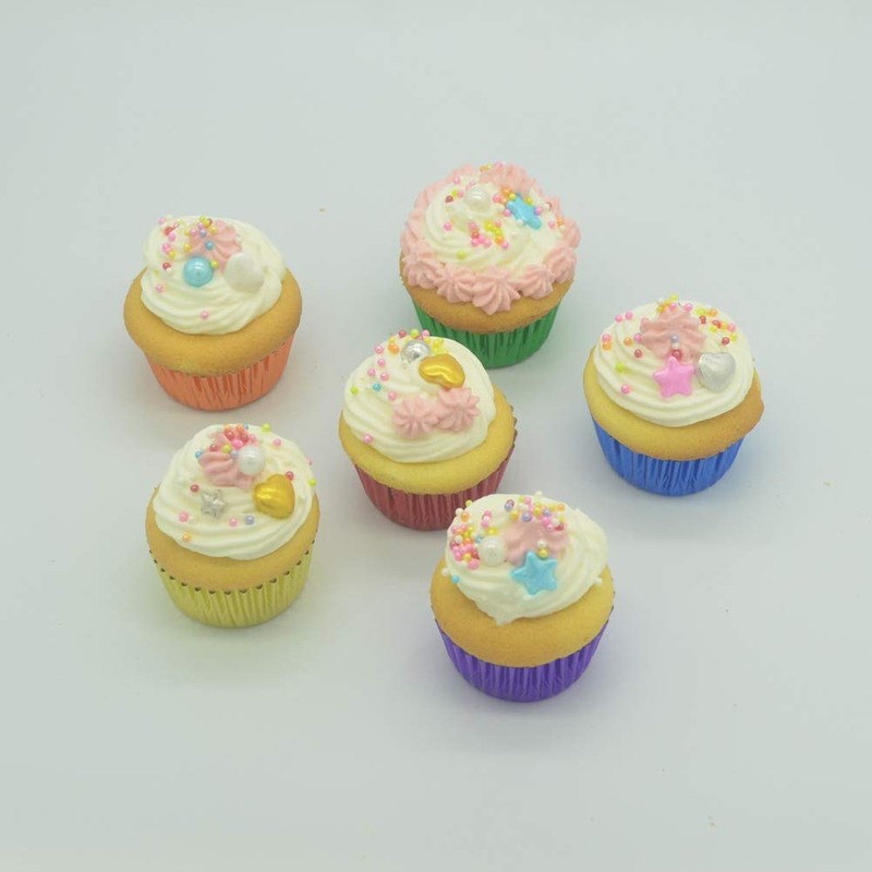 Bright Rainbow Foil Cupcake Liners Mini Baking Cups for Party, 240-Count gallery