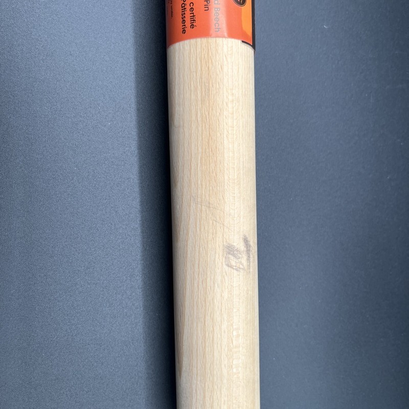 French Rolling Pin For Baking Pasta Pizza Bread Natural Beech Wood Dough Roller gallery