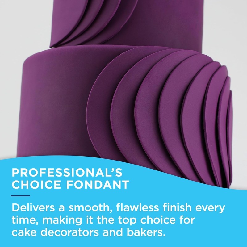 2 lb White Fondant - Vanilla Flavor, Allergen Free & Kosher Certified gallery