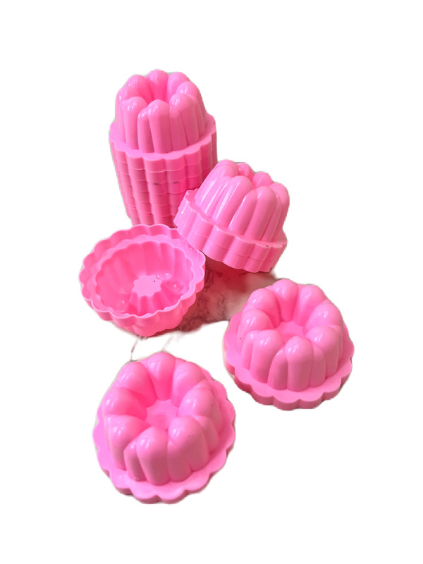 Pink Jelly & Pudding Molds – 12pcs Plastic Dessert Moulds for Agar, Flan,Caramel gallery