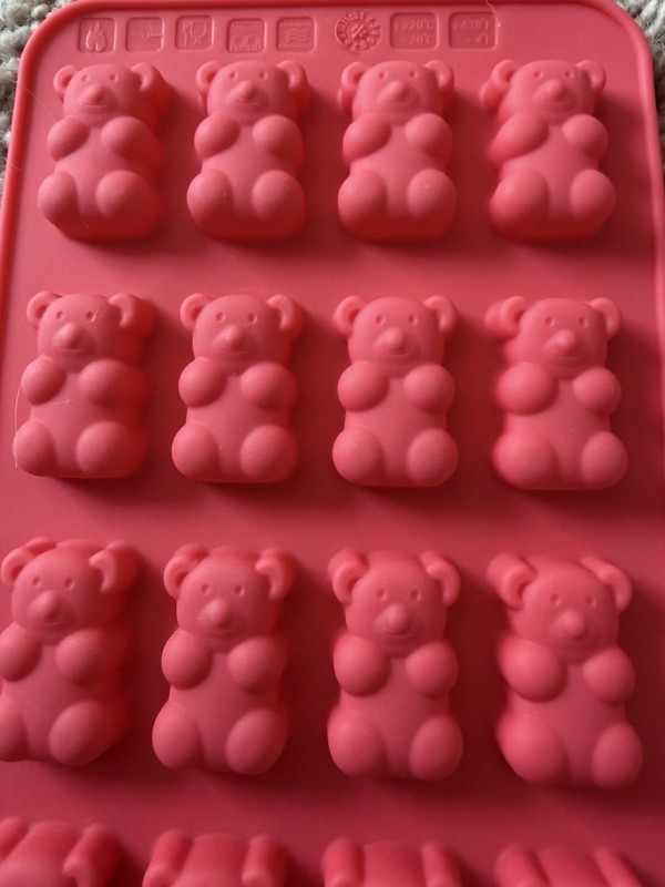 Silicone Gummy Bear Mold 2-Pack, Pink gallery