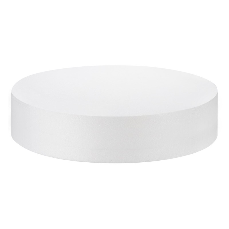 Round Foam Cake Dummy 18 Inch x 3.9 Inch Circle Dummy Cake Set for Wedding Cakes