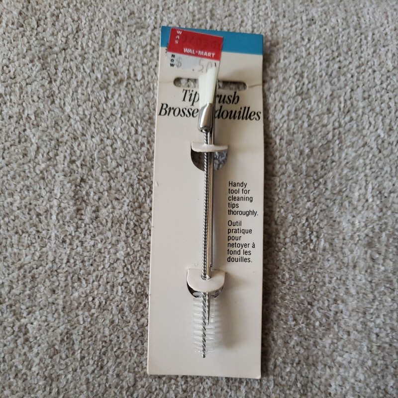 1994 Wilton Enterprises Double-Sided Tip Brush 418-1123 Vtg Cake Decorating Tool