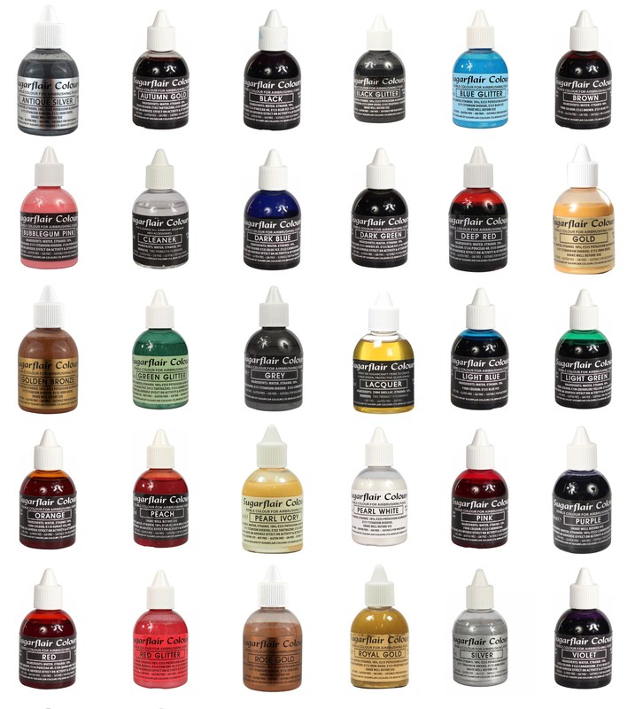 Sugarflair AIRBRUSH Edible Liquid Colours – 60ml All Shades
