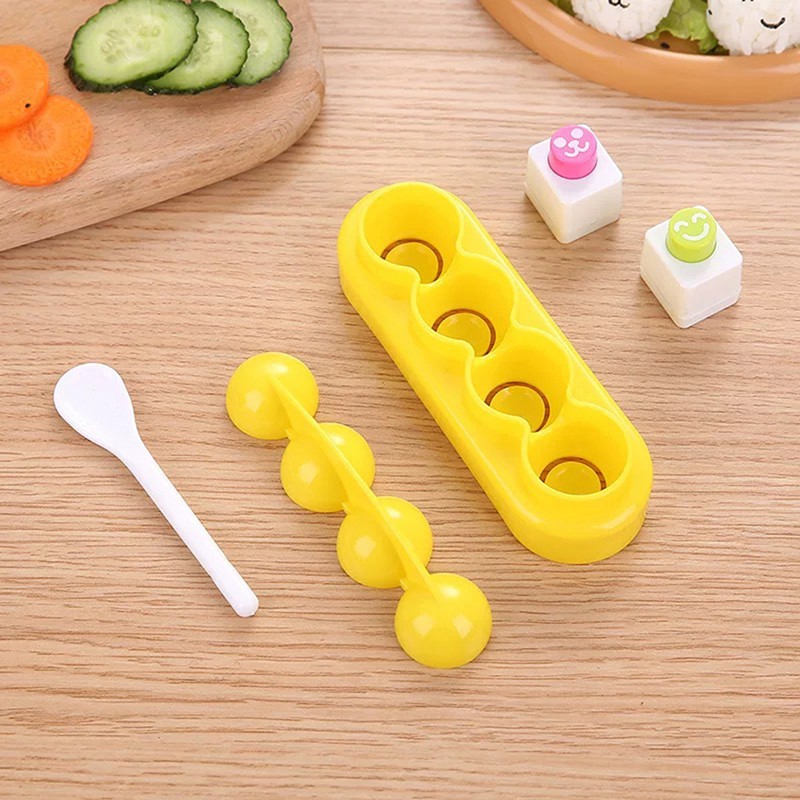 1 Set Rice Ball Mould Shaker Ball Shape Sushi Maker Mould DIY Meal Sushi Tools gallery