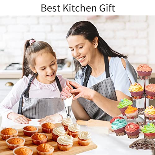 42 Pcs Russian Piping Tips Set, 8 Nozzles Flower Frosting Icing Tips 42 pcs set gallery