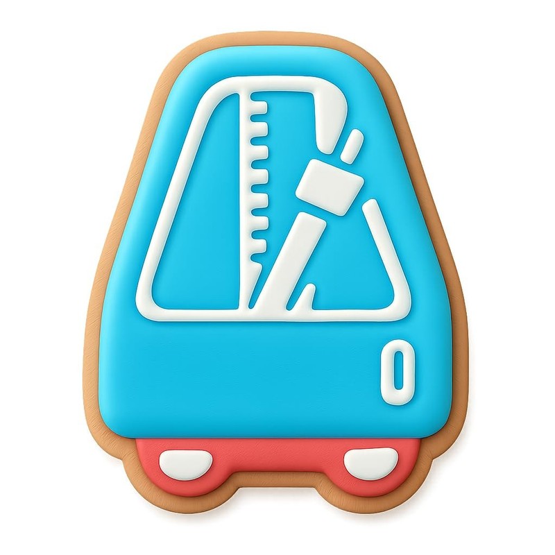 Compact Pocket Metronome Cookie Cutter & Stamp, Fondant & Clay Cutter - 3.1x4" gallery