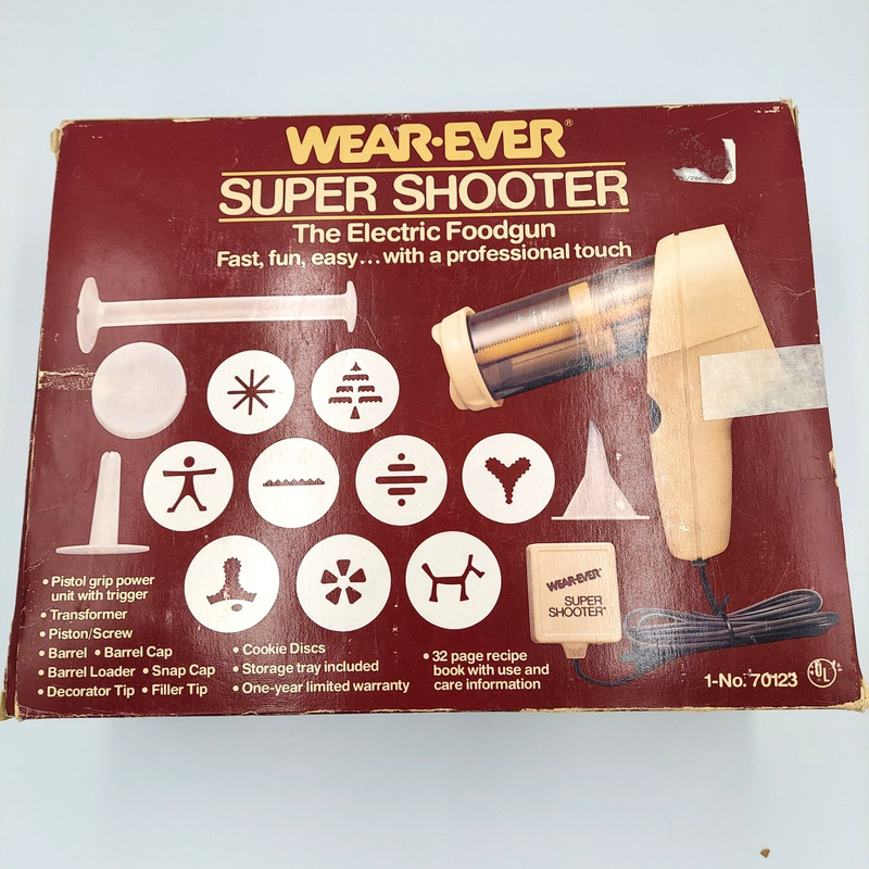 Vintage Wear Ever 70123 Super Shooter Electric Cookie Press WORKS COMPLETE gallery