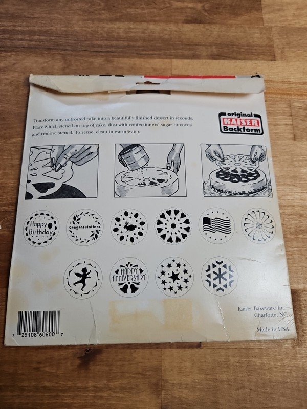 Original Kaiser Backform Cake Decorating Stencils 10 Designs gallery