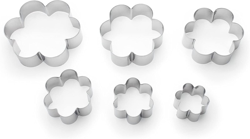 Fox Run Cookie Cutter Set, Flowers (3621)