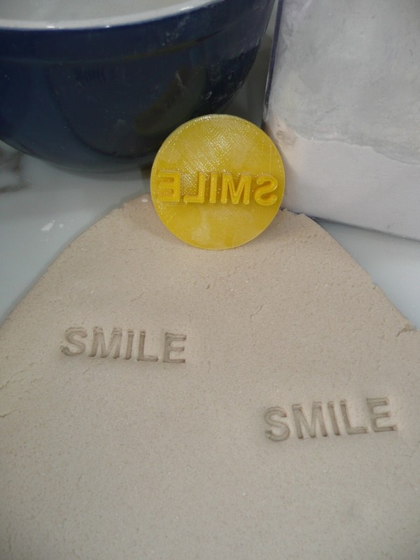 SMILE CANDY HEART COOKIE STAMP EMBOSSER MADE IN USA PR5467 gallery