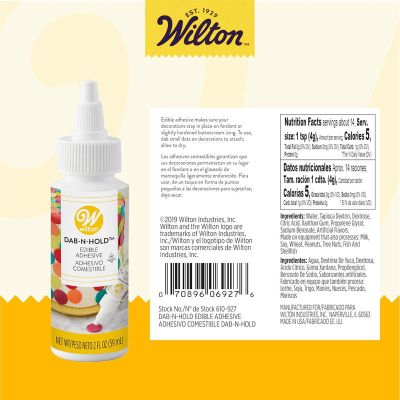 Dab-N-Hold Edible Adhesive, Strong Food-Safe Glue for Cake Decorating, Fondant, gallery