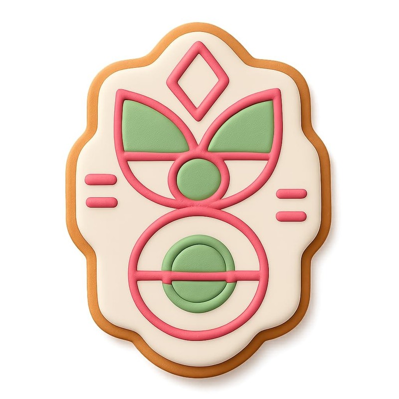Pastel Boho Cookie Cutter & Stamp, Fondant & Clay - 2.5x4 gallery