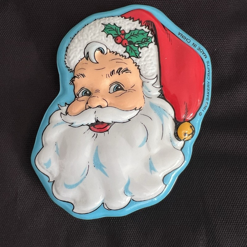 VTG 1999 Bakery Crafts Pop Tops 6” Santa Face Cake Toppers NEW SEALED Pack Of 24