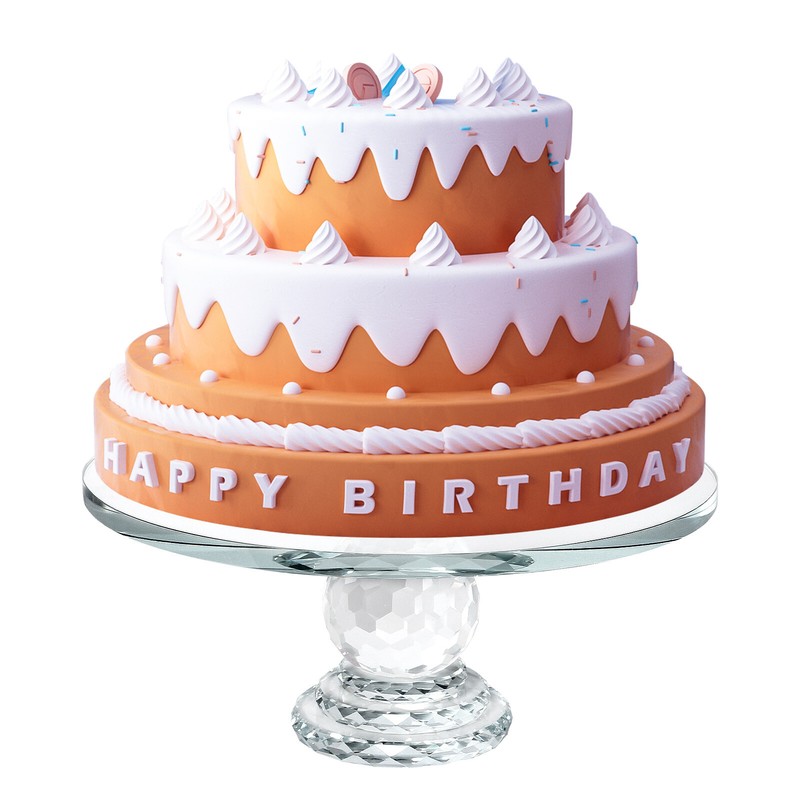 11in Round Glass Cake Stand Dessert Display Wedding Party Buffet gallery