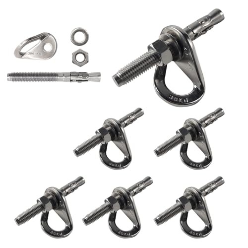 304 Stainless Steel Climbing Bolt Kit, Heavy-Duty Climbing Holds Hanger 6 sets gallery