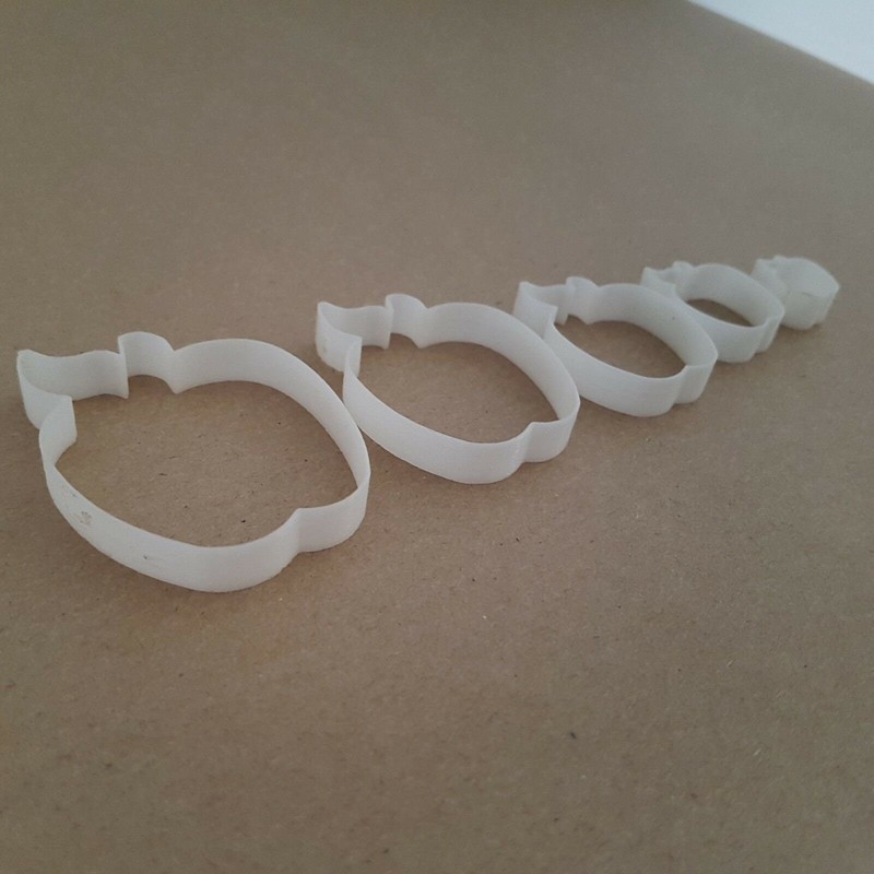 Apple Fondant Cutters - Set Of 5 Fruit Autumn Shape Mini Small Sugarcraft Icing gallery
