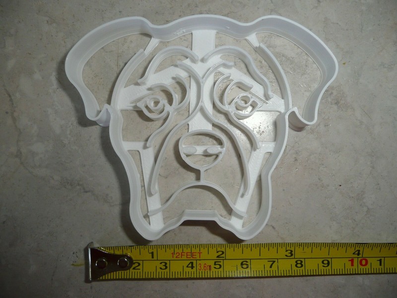 BOXER DOG FACE DETAILED INTELLIGENT DEVOTED BREED COOKIE CUTTER USA PR3843 gallery