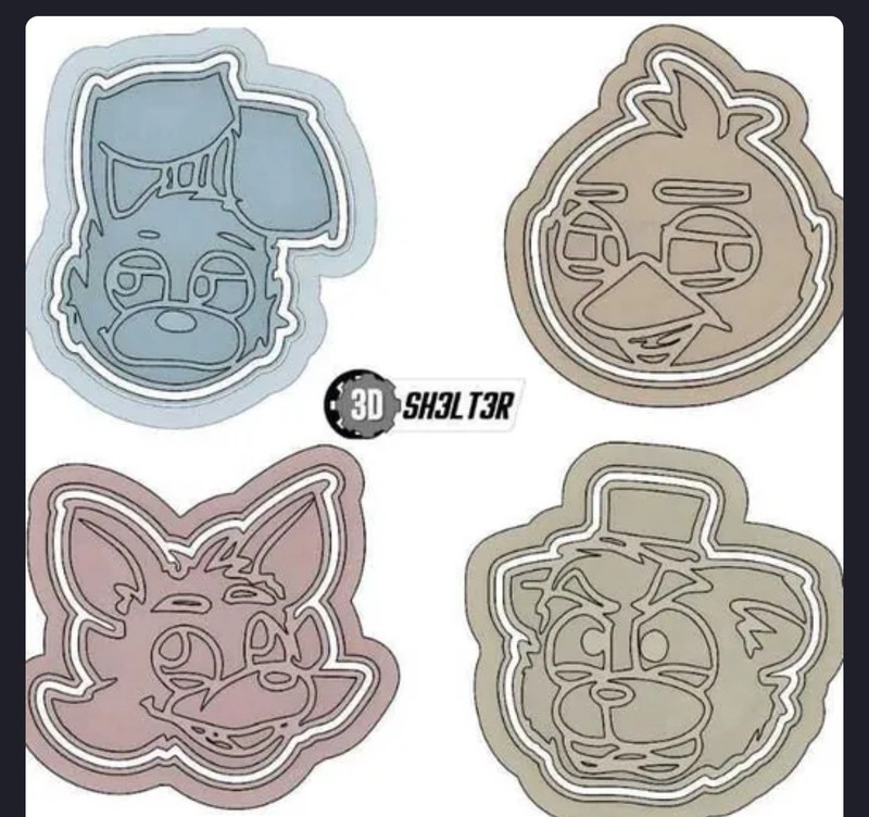 FIVE NIGHTS AT FREDDY’S COOKIE CUTTER Set