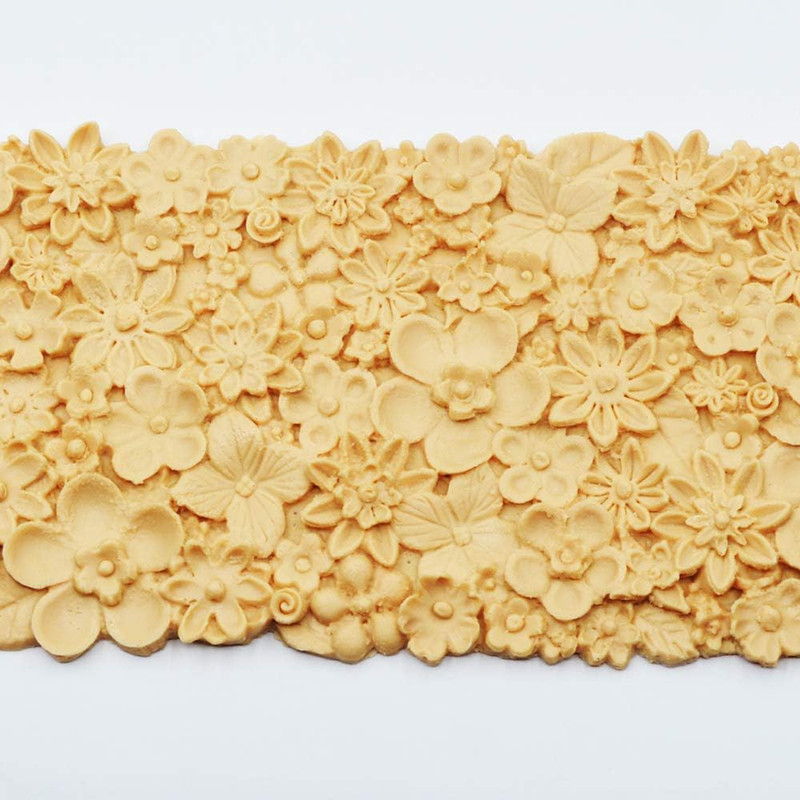 Edible Wedding Floral Flower Lace Cake Silicone Embossing Mat Texture Fondant Im gallery