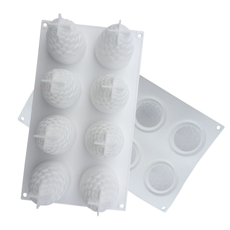 8 Cavity Silicone Mold for Cheesecakes Mould Baking Tools 3D Molds