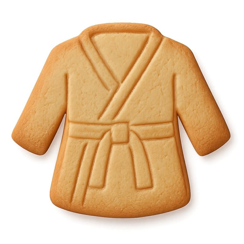Long-Sleeve Karate Gi Cookie Cutter & Stamp, Fondant & Clay Cutter – 4×3.7″
