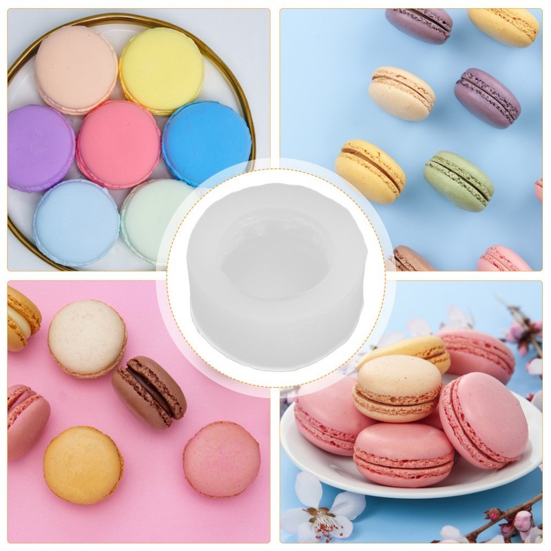 6Pcs Nonstick Silicone Macaron Mold for Home Baking Cake Candy and Soap Making gallery